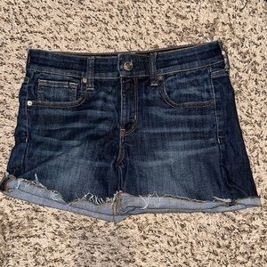 American eagle midi denim jean shorts